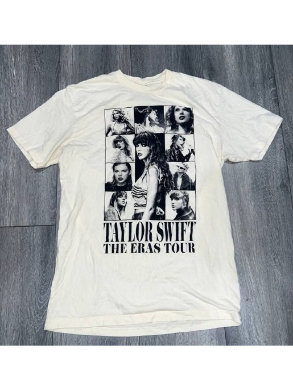 Taylor Swift 'Eras Tour' Official Y2K Merch T-Shirt-ecru-Youth Medium A006687